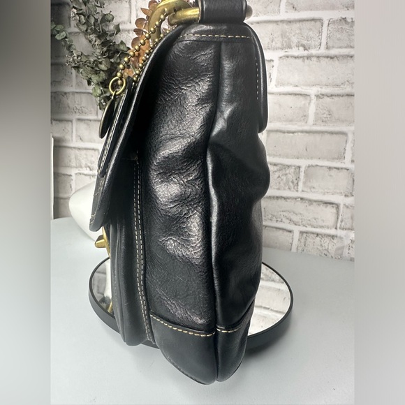 COACH Ali 65TH Anniversary
Vacchetta Leather Shoulder Bag Black 10327 EUC - Picture 6 of 14